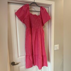 Draper James Pink Striped Dress